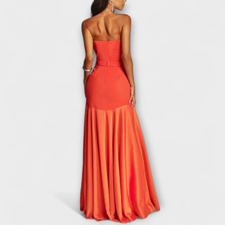 Vada - Maxi robe à épaules dénudées et décolleté en V