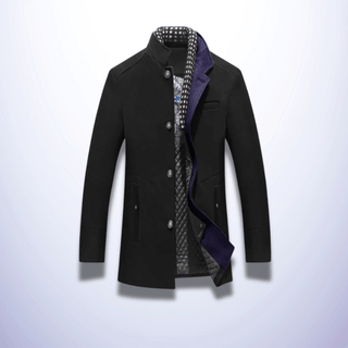 Exeter | Manteau d'hiver avec col en écharpe épais