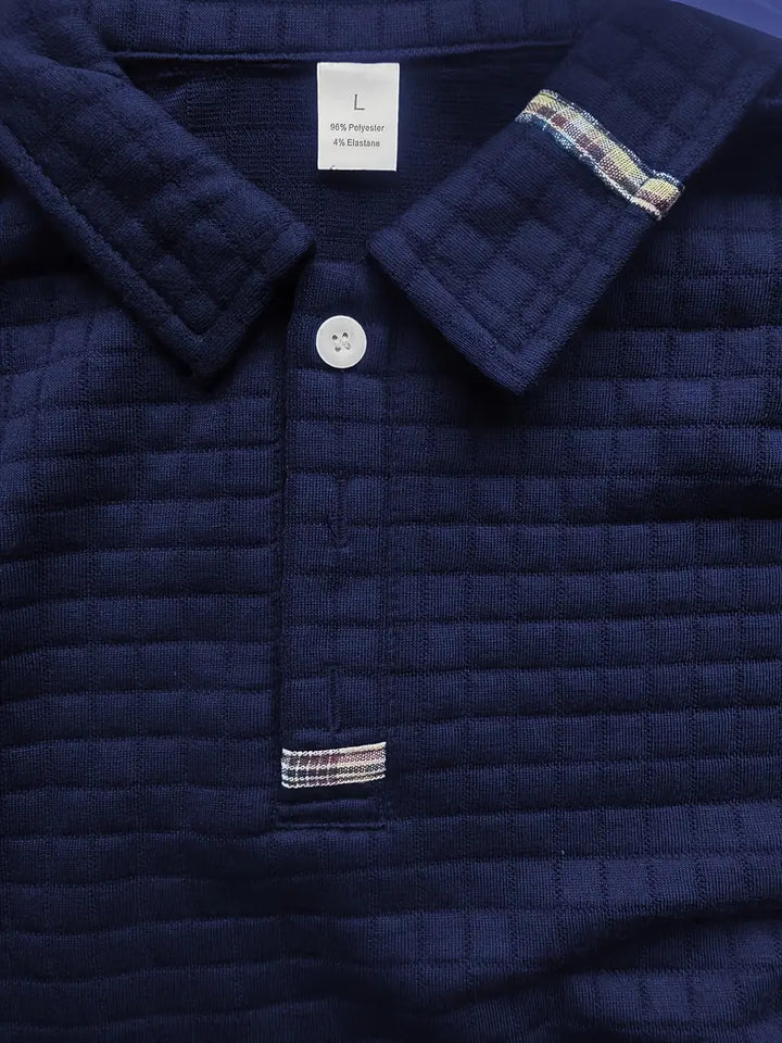Vincent™ |  Polo Manches Longues Moderne et Décontracté