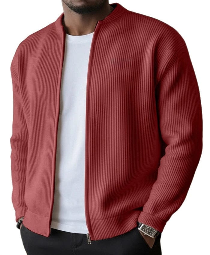 JORDAN |  Cardigan zippé côtelé