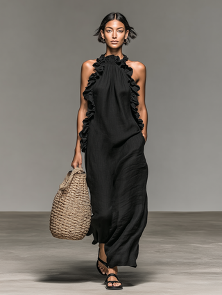 Lua | Robe maxi avec poches