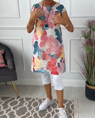 Manon™ | Robe Décontractée à Imprimé Floral Éclatant