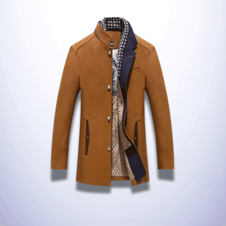 Exeter | Manteau d'hiver avec col en écharpe épais