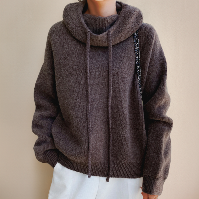 Charlotte™ | Doux Pull d'Automne à Capuche