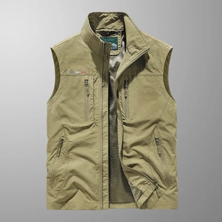 Stuart - Gilet Cargo Extensible et Respirant à Multi-Poches