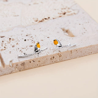 Boucles d'oreilles Cartoon Oiseau