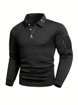Vincent™ |  Polo Manches Longues Moderne et Décontracté