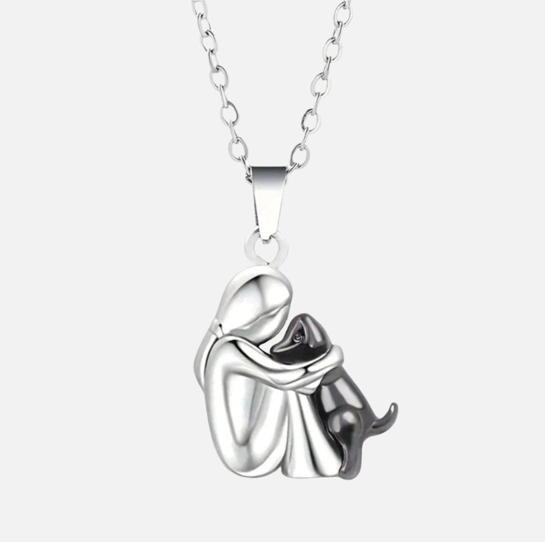 Pendentif « Amitié éternelle » – Symbole de l'amour entre une femme et son chien