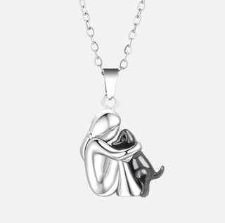 Pendentif « Amitié éternelle » – Symbole de l'amour entre une femme et son chien