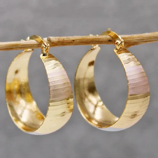 Boucles d'Oreilles en Or Luxe