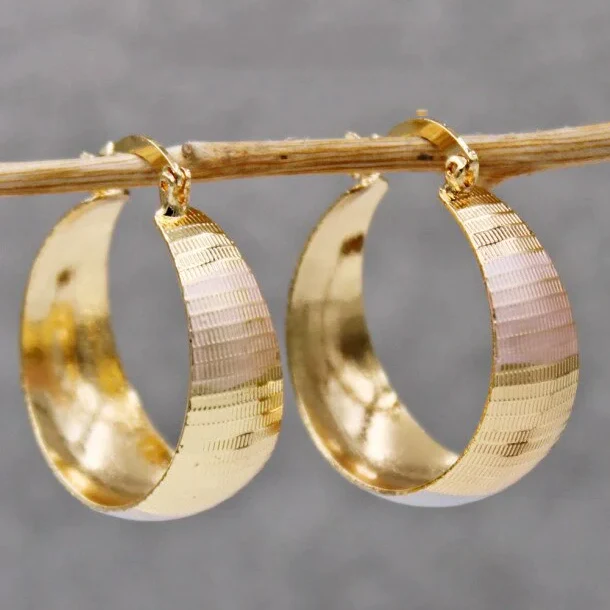 Boucles d'Oreilles en Or Luxe