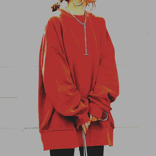 Nova - Pull Oversize à Col Rond pour Femmes