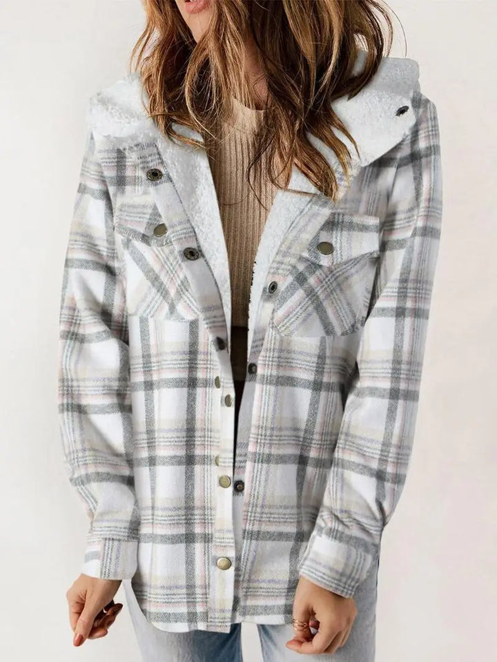 Di Lana | Veste à Carreaux Douillette Doublée en Fleece