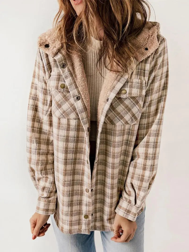 Di Lana | Veste à Carreaux Douillette Doublée en Fleece
