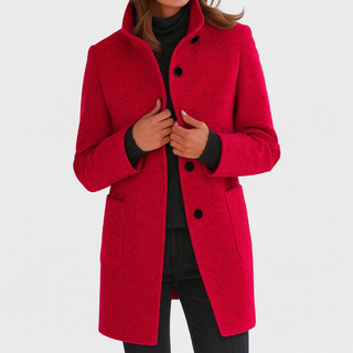 Éléonore | Manteau en laine à coupe midi