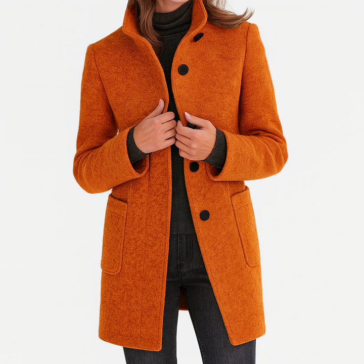 Éléonore | Manteau en laine à coupe midi