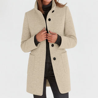 Éléonore | Manteau en laine à coupe midi