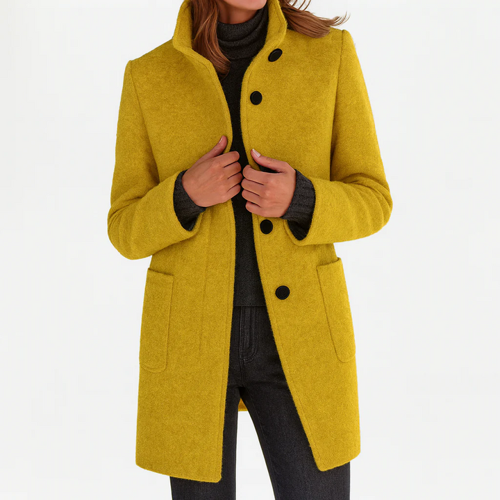 Éléonore | Manteau en laine à coupe midi