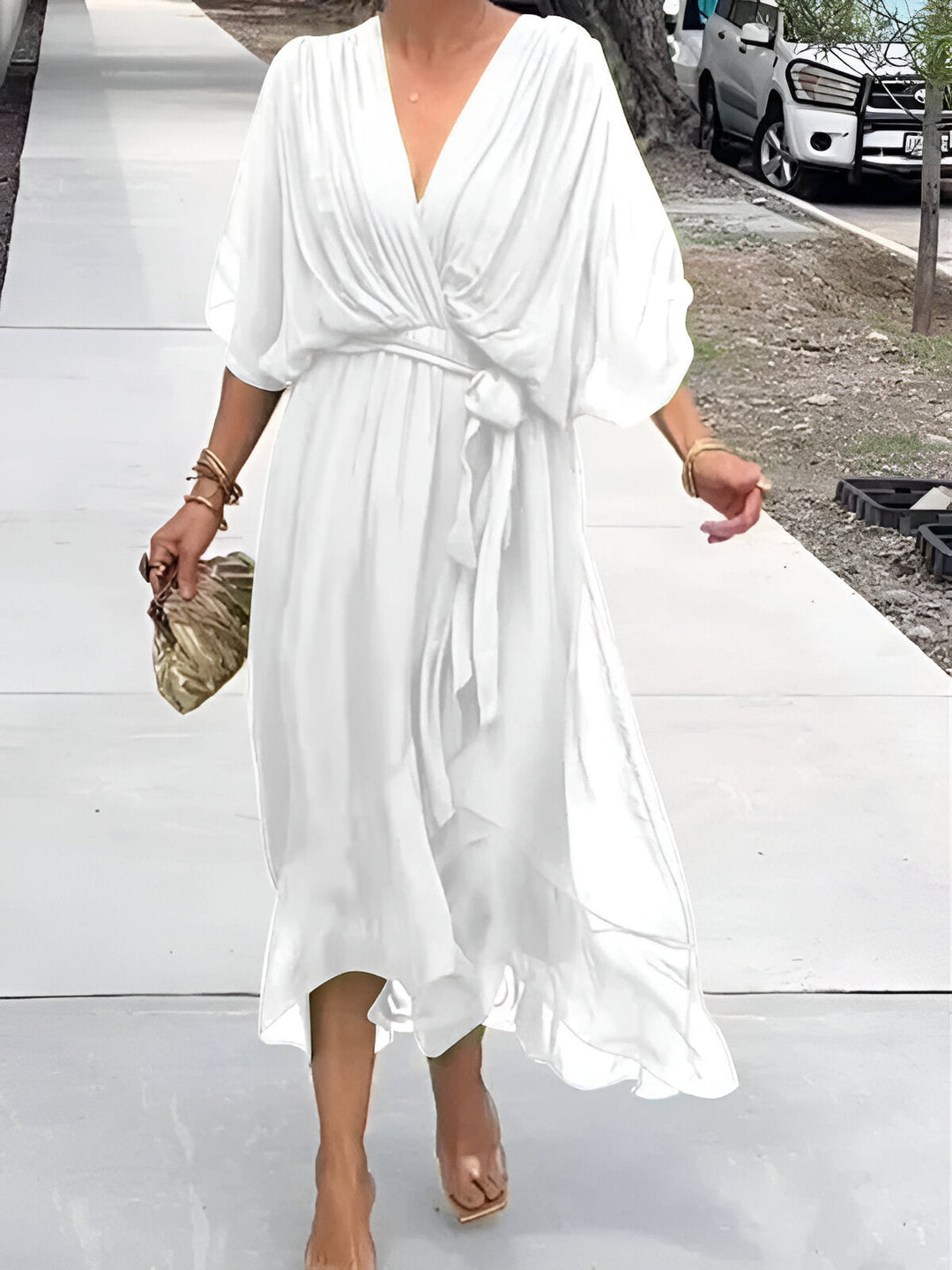 Monica™ | Robe avec Décolleté en V