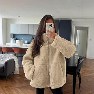 ANNAMARIE - VESTE TEDDY ÉLÉGANTE