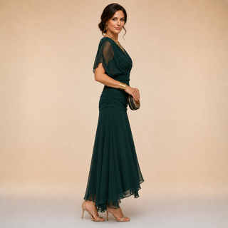 Robe de soirée Madeline™ à manches drapées