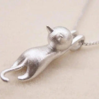 Collier ludique avec chatons en argent 925
