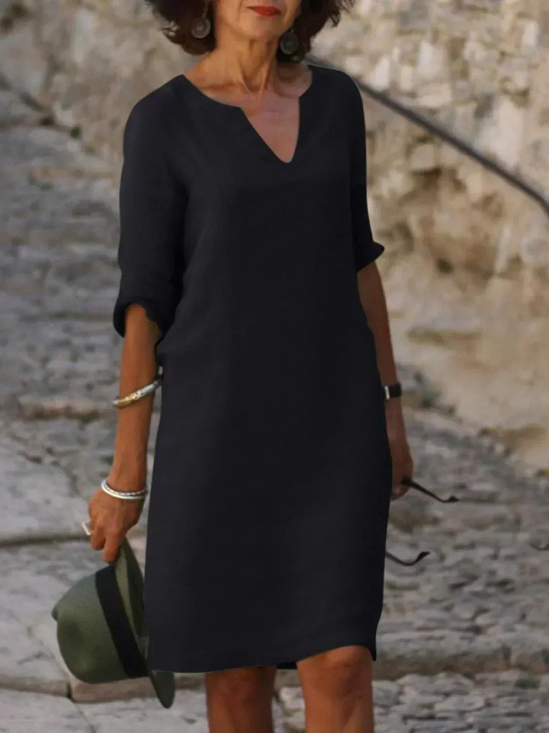 Josette™ | Élégante Robe à Décolleté en V