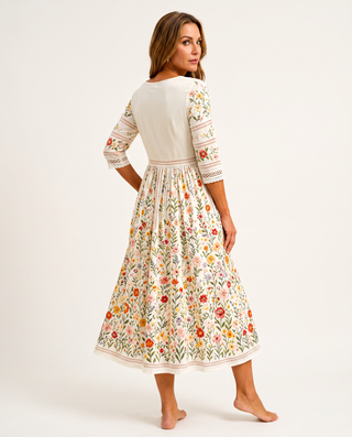 Robe midi | Wildflower Meadow Charm