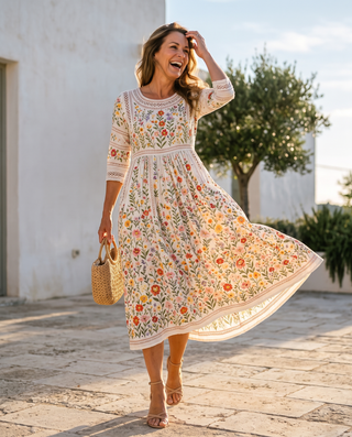 Robe midi | Wildflower Meadow Charm