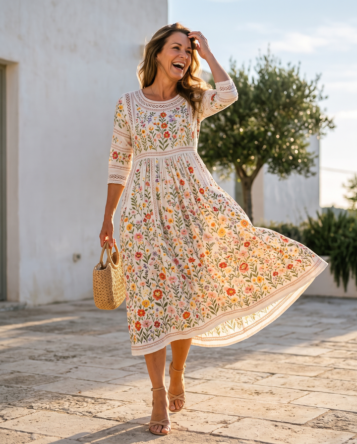 Robe midi | Wildflower Meadow Charm