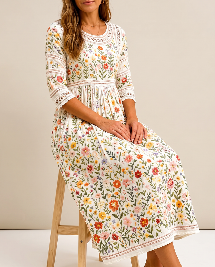 Robe midi | Wildflower Meadow Charm