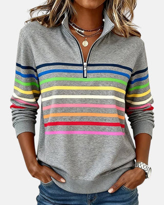 Madison | Sweat-shirt à fermeture éclair quart de tour pour femme