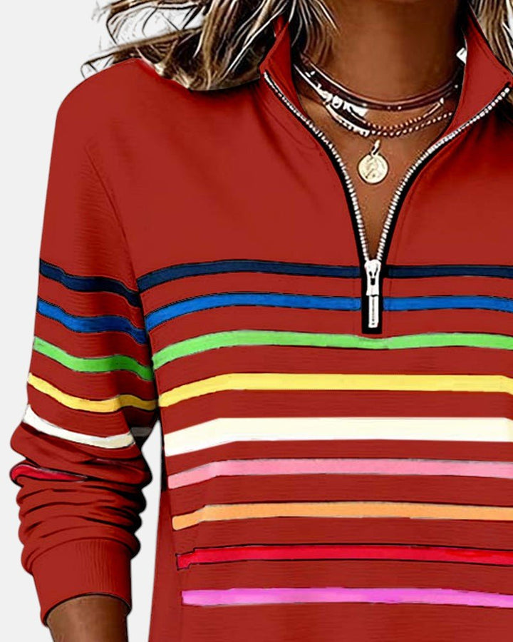 Madison | Sweat-shirt à fermeture éclair quart de tour pour femme