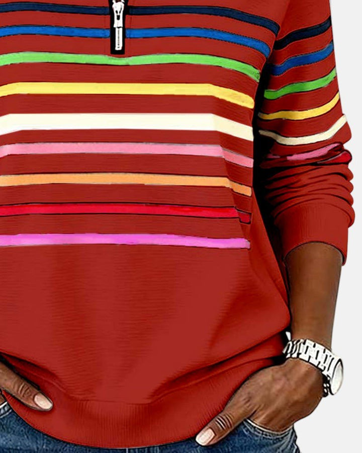 Madison | Sweat-shirt à fermeture éclair quart de tour pour femme