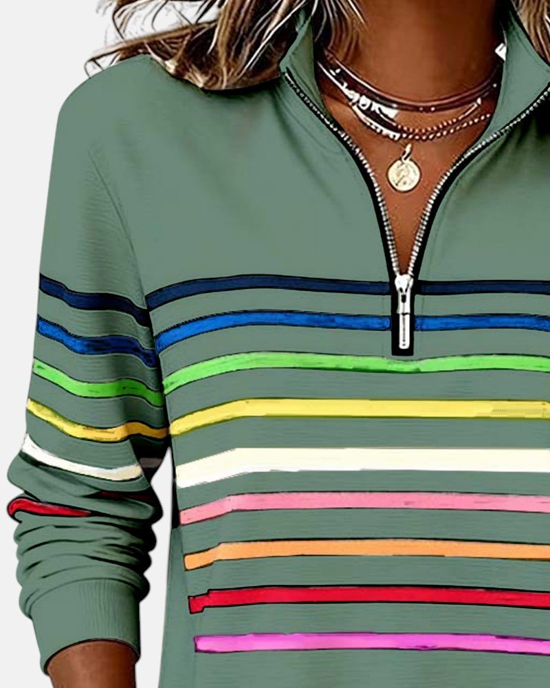 Madison | Sweat-shirt à fermeture éclair quart de tour pour femme
