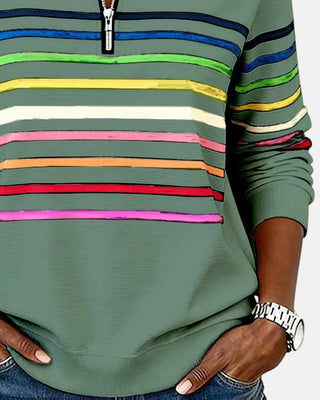 Madison | Sweat-shirt à fermeture éclair quart de tour pour femme