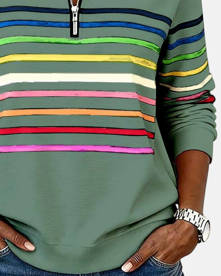 Madison | Sweat-shirt à fermeture éclair quart de tour pour femme