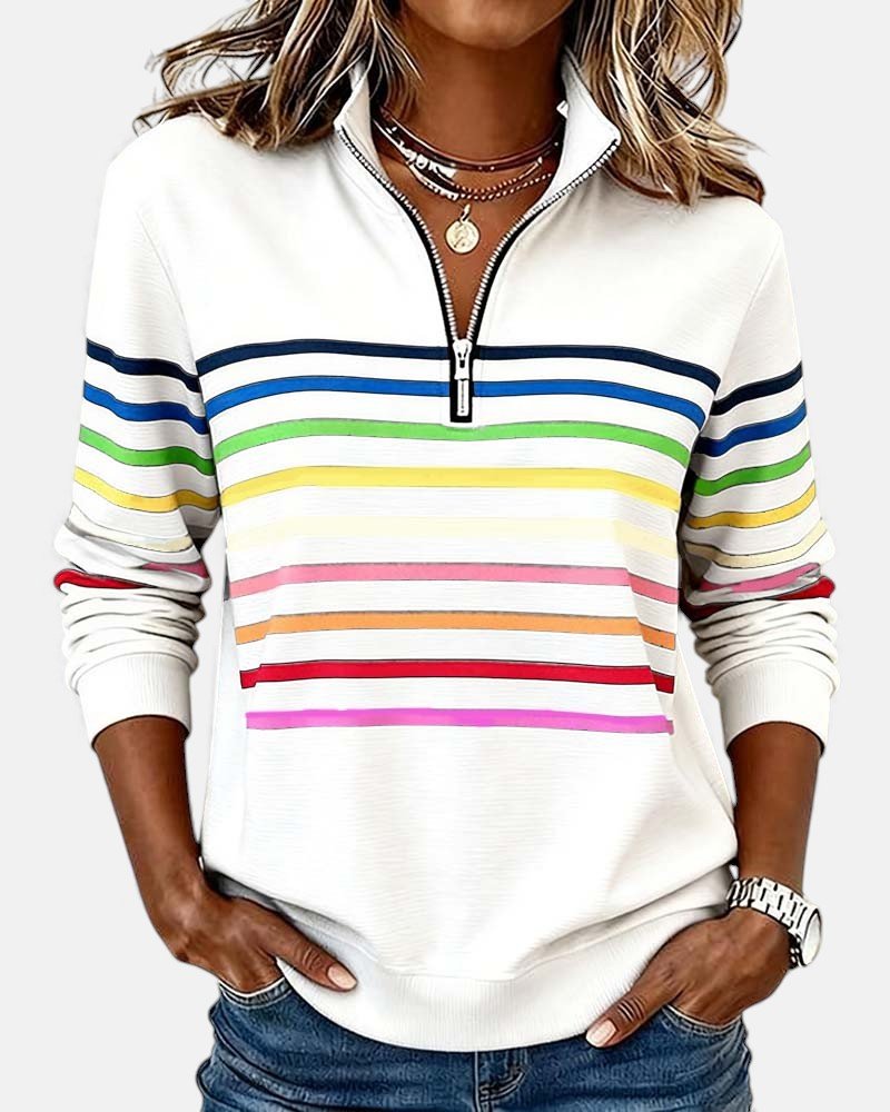 Madison | Sweat-shirt à fermeture éclair quart de tour pour femme