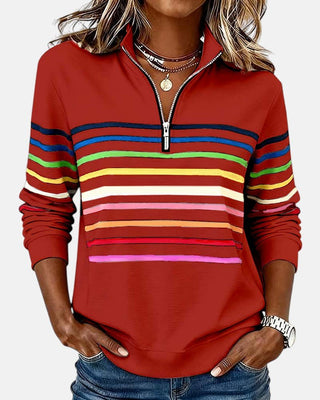 Madison | Sweat-shirt à fermeture éclair quart de tour pour femme