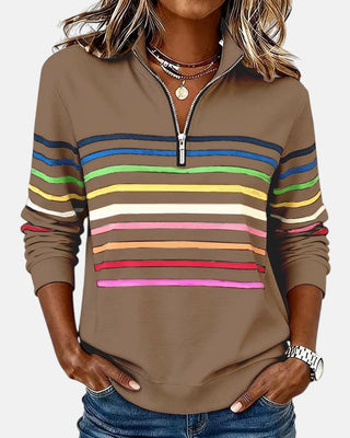 Madison | Sweat-shirt à fermeture éclair quart de tour pour femme