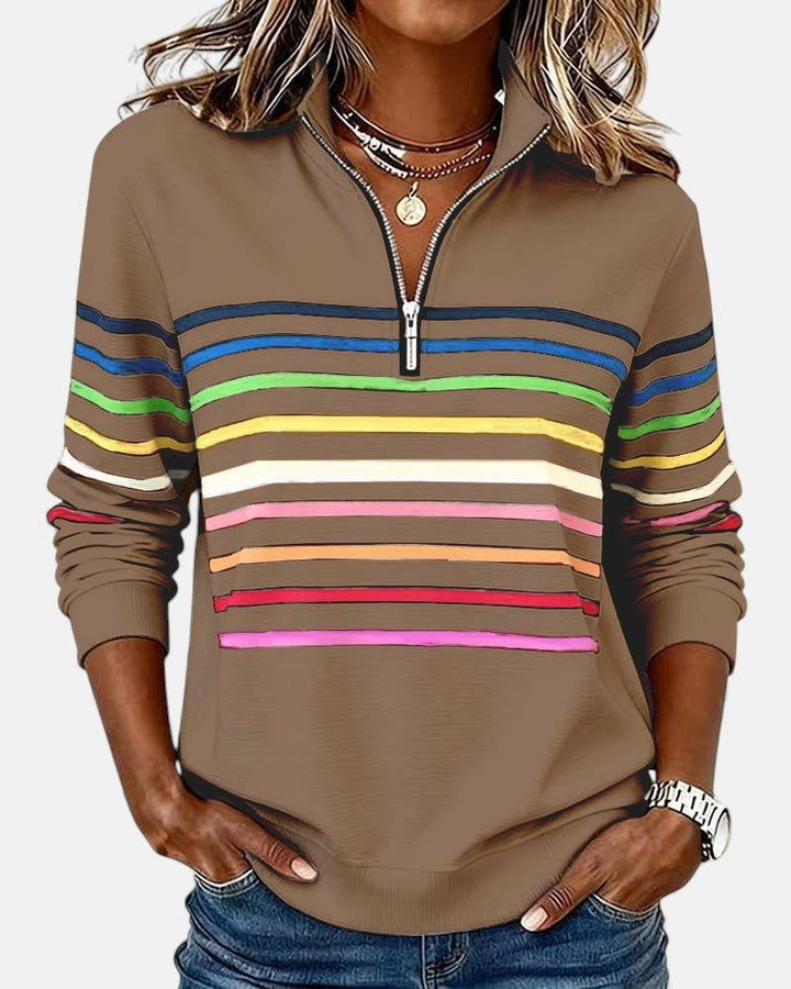 Madison | Sweat-shirt à fermeture éclair quart de tour pour femme
