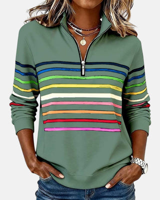 Madison | Sweat-shirt à fermeture éclair quart de tour pour femme