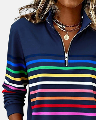 Madison | Sweat-shirt à fermeture éclair quart de tour pour femme
